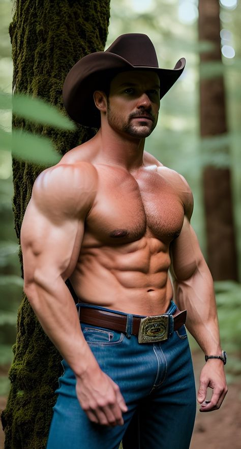 Hot Farmers Cowboys, Brawny Man, Cowboy Men, Heart Pictures, Muscular Men, Jeans Men, Muscle Men, Muscles, Bodybuilding