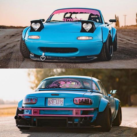 7ショップ DRiFT on Instagram: “*Heart Eyes* 🚙 • @upsub 📸 • @rebels.tm” Car Eyes, Miata Car, Tokyo Drift Cars, Best Jdm Cars, Mazda Mx5 Miata, Miata Mx5, Pimped Out Cars, Car Goals, Mazda Miata