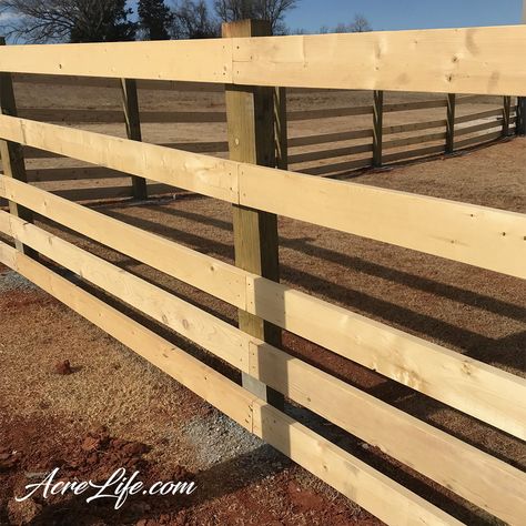 Diy Split Rail Fence, Post And Rail Fence, Split Rail Fence, Country Fences, Horse Fencing, Painted Post, Rail Fence, Diy Posts, Backyard Inspiration