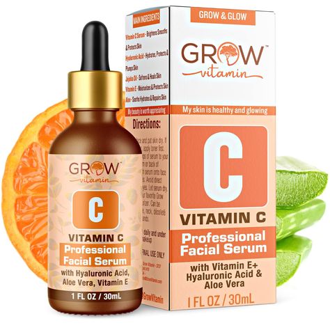 True Skin Vitamin C Serum for Face with Hyaluronic Acid, Vitamin E, Aloe Vera and Jojoba Oil, Hydrating & Brightening Serum for Anti Aging, Dark Spots, Fine Lines & Wrinkles, 1 fl oz Aloe Vera Serum, Vitamin Brands, Best Vitamin C Serum, Vitamin C Face Serum, Best Vitamin C, Anti Aging Face Serum, Serum For Face, Glow Face, Leaping Bunny