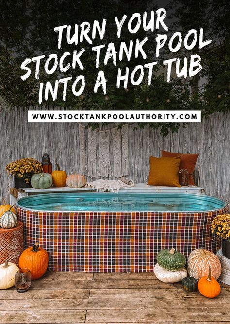 DIY Stock Tank Hot Tub (Electric) — Stock Tank Pool Authority Diy Stock Tank Hot Tub, Stock Tank Hot Tub, Stock Tank Pools, Diy Stock Tank, Tank Pools, Stock Tank Pool Diy, Dream Porch, Sauna Hot Tub, Diy Exterior