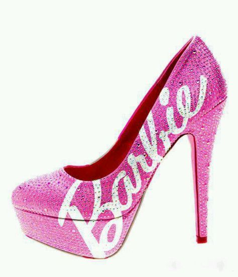 Cute pink barbie heel Diamond Heels, Barbie Shoes, Rhinestone High Heels, Pink High Heels, Platform High Heel Shoes, Shoes Photo, Pink Shoes, Crazy Shoes, Marchesa