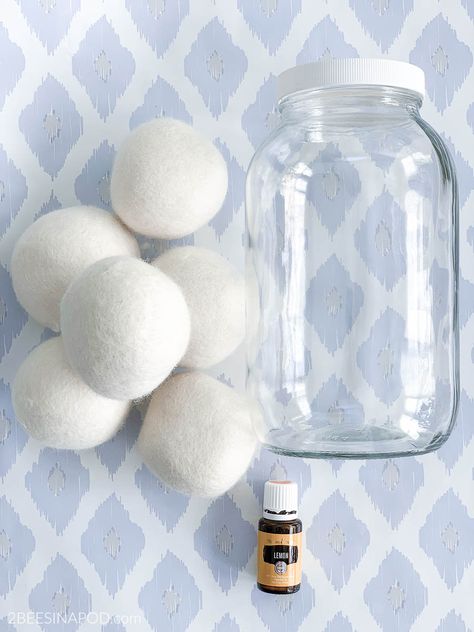 How To Scent Dryer Balls, Essential Oil Dryer Ball Spray, Essential Oil Dryer Balls, Essential Oils Laundry, Wool Balls Essential Oils, Wool Balls For Dryer, Wool Dryer Balls And Essential Oils, Dryer Ball Essential Oil Blends, Dryer Ball Storage