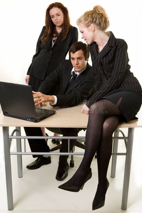 Working together. One business man sitting at desk pointing at the computer scre , #Aff, #sitting, #desk, #man, #Working, #business #ad Sitting At Computer Pose, Sitting At Computer Reference, Sitting On Desk Pose, Sitting On Desk Reference, Person Sitting At Desk Reference, Person Sitting At Table, People Sitting Around A Table, Man Sitting At Desk, Man Sitting At Table