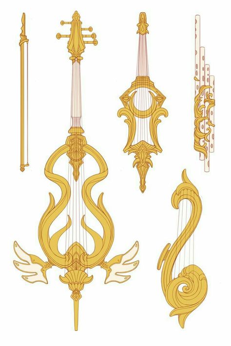 Fantasy Instrument, Violin Design, Instruments Art, Props Art, Fantasy Props, Have Inspiration, Arte Inspo, Prop Design, Fantasy Concept Art