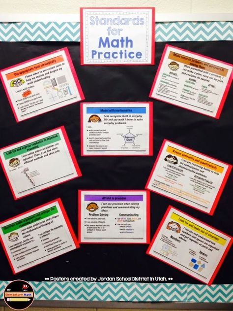 Looking for free Standards of Mathematical Practice posters for Kdg. - 5th grade? Check out this post. Math Practices Posters, Mathematical Practices Posters, Math Instructional Coach, Standards For Mathematical Practice, Mathematical Practices, Math Centers Middle School, 8th Grade Math, Math Practice, Math Methods