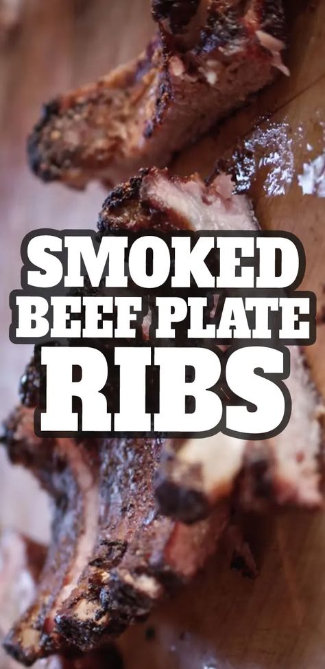 Smoked-Beef-Plate-Ribs #beef #ribs #recipes #smoked #beefribs Beef Ribs Recipes, Beef Plate Ribs, Ribs Recipes, Smoked Beef Ribs, Beef Rib, Recipes To Try At Home, Beef Short Rib Recipes, Homemade Honey Mustard, Best Beef Recipes