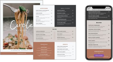 Digital Menu Design Best Practices - SpotMenus by BrandMuscle Digital Menu Design, Miso Glazed Salmon, Menu Pdf, Pulled Pork Sliders, Bacon Wrapped Dates, Miso Glaze, Pork Sliders, How To Do Splits, Digital Menu