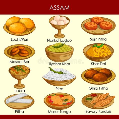 India Illustration, Traditional Indian Food, Food Map, Homemade Cookbook, Food Vocabulary, Food Infographic, State Foods, Tastemade Recipes, Easy Food Art