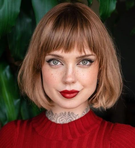 Bob Lung, 12 Inch Hair, Long Bob With Bangs, Short Bobs With Bangs, Trendy Bob Hairstyles, Choppy Bob Haircuts, French Bob, Bob Hairstyles With Bangs, Polished Hair