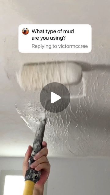 Paul Peck on Instagram: "Want To Skim Coat Your Ugly Ceiling Or Walls With a Paint Roller? WATCH THIS! #skimcoat #ugly #ceiling #walls #paintroller #trick #easy #diyideas #diy #beginner #homeimprovement #satisfying #paulpeck #paulpeckdrywall #drywalltube" Skim Coating Walls Diy, Skim Coat Ceiling, Textured Ceiling Ideas, Knockdown Texture, Skim Coating, Sheet Rock Walls, Drywall Texture, Diy Home Improvements, House Flip