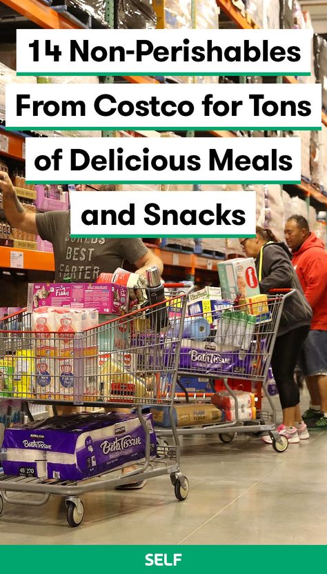 So here’s what to buy at Costco right now, including 14 of our favorite nonperishable staples that aren’t canned beans or tomatoes. These include healthy faves like brown rice, chicken tenderloins, and oats. Nonperishable Food Meals, Healthy Non Perishable Snacks, What To Buy At Costco, Chia Seed Jam, Non Perishable, Rice Chicken, Chicken Tenderloins, Healthy Instant Pot Recipes, Canned Beans