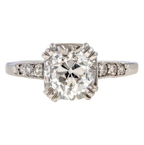 The 5 Best Vintage Engagement Rings of 2023 Beautiful Engagement Rings Vintage, Brown Diamond Engagement Ring, Edwardian Diamond Ring, European Cut Diamond Ring, Vintage Inspired Engagement Rings, Edwardian Ring, Old Mine Cut Diamond, Gold Diamond Engagement Rings, Traditional Diamond