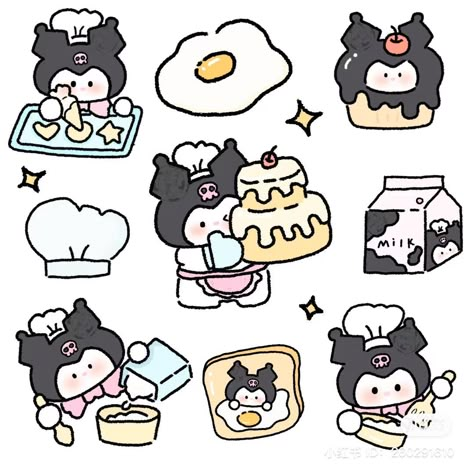 Kuromi Doodles, Sanrio Illustration, Kotak Bento, Kitty Drawing, Hello Kitty Drawing, Easy Doodles Drawings, Cute Doodles Drawings, Kawaii Doodles, Mini Drawings