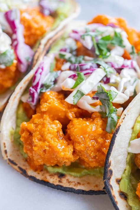 Buffalo Tofu Bowl, Nashville Hot Tofu Tacos, Buffalo Tempeh Tacos, Tofu Buffalo Bites, Fried Tofu Tacos, Crispy Tofu Wrap, Crispy Tofu Tacos, Buffalo Tofu Tacos, Tofu Street Tacos