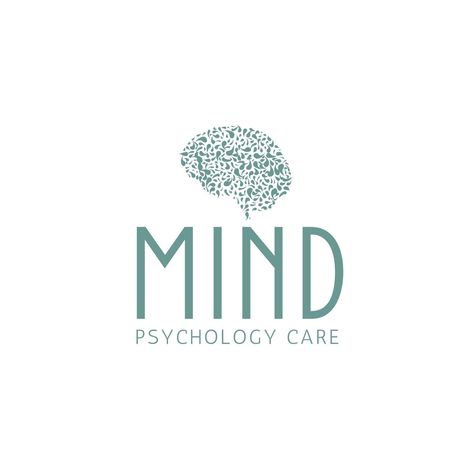 Blue Mind Psychology Care Mental Health Logo Mental Health Logo Design, Sports Psychology Quotes, Psychiatrist Logo, Mental Health Logo, Psychology Logo, Mind Psychology, Coach Branding, Logo Design Health, Logo Word