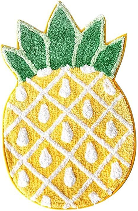 Pineapple Door Mat, Non-Slip Area Rug Cartoon Pineapple Welcome Rug for Home Decor Living Room Bedroom Bathroom Fruit Indoor Mat Machine Washable Carpet, 32 x 20 inch Pineapple Bathroom, Dopamine Home, Cheap Area Rugs, Pineapple Room, Cartoon Pineapple, Cartoon Bathroom, Welcome Rug, Watercolor Pineapple, Fun Fruit