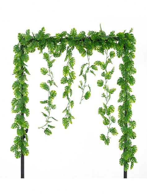 Style 2  Collar     Embellished   Home Decor Safari Leaves, Hanging Ferns, Fake Hanging Plants, Ivy Vine, Hanging Vines, Faux Greenery, Garden Porch, Beach Birthday, Wedding Site