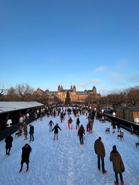 Winter aesthetic, ice, winter vibes, ice skating, amsterdam, snow Europe Pics, Winter Things, Winter Vibes, Tromso, Winter Aesthetic, Ice Skating, Skating, Amsterdam