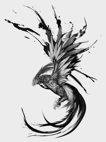 Rising Phoenix. I think this would look nice on the arm or even along the side of the rib cage. Tato Phoenix, Man Tattoos, Phoenix Bird Tattoos, Phönix Tattoo, Phoenix Tattoo Design, Men Tattoo, Tattoo Zeichnungen, Phoenix Tattoo, Elephant Tattoos