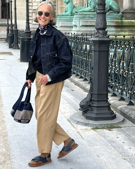 Linda Wright Style 2024, Linda Wright Style 2023, Linda V Wright, Linda Wright Style, Jackie O Style, Classic Style Outfits, Perfect Denim, Older Women Fashion, Women Street