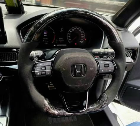 Honda Accord Interior, Black Honda Civic, Honda Accord Custom, Custom Steering Wheel, Honda Civic 2017, 2018 Honda Accord, Honda Civic Car, Black Honda, Acura Legend