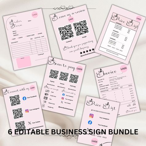 Resume Photo, Model Comp Card, Scan To Pay Sign, Diy Social Media, Scan To Pay, Qr Code Sign, Small Business Signs, Business Printables, Card Templates Printable