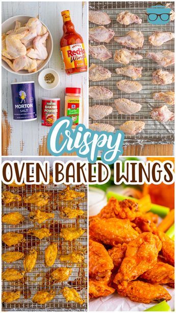 Oven Chicken Wings Crispy, Bbq Baked Chicken Thighs, Oven Wings, Oven Baked Wings, Wings Recipe Oven, Chicken Wings Recipe Oven, Bbq Baked Chicken, Baked Wings Oven, Oven Chicken Wings