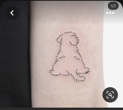 Lhasa Apso Tattoo Outline, It Goes On Tattoo, Mini Tattoo Dog, Winston Tattoo, Dog Simple Tattoo, Cavapoo Tattoo, Shitzu Tattoos, Shih Tzu Tattoo Minimalist, Maltipoo Tattoo