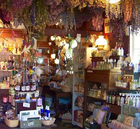 Inside Heart's Ease Herb Shop. To own a herb shop would be amazing! Orange Suitcase, Psychic Shop, Witchy Shop, Spiritual Shop, Herb Shop, Metaphysical Store, Witch Shop, Metaphysical Shop, Herbal Apothecary