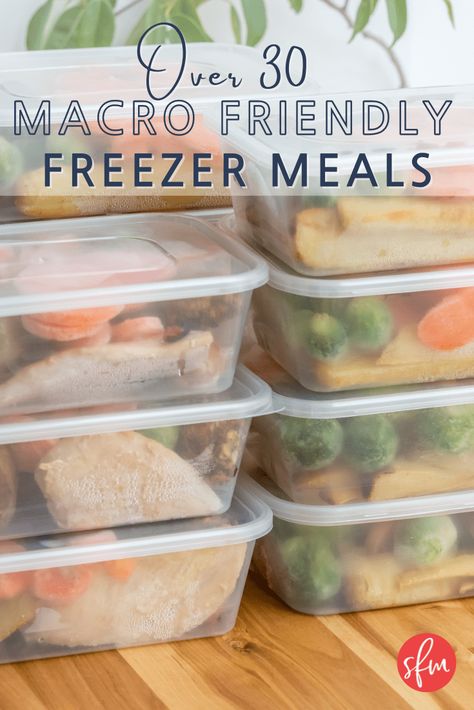 Protein Packed Freezer Meals, Rp Meal Prep Ideas, Whole 30 Macro Counting, Recipes By Macros, Freezer Friendly Recipes, Macro Freezer Meals, Recipes With Macros Listed, Macro Friendly Freezer Meals, Marco Friendly Recipes