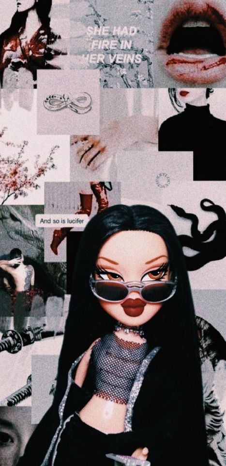 2000s Vibes Wallpaper, Zombie Princess, Black Bratz Doll, Brat Doll, Girl Iphone Wallpaper, Bratz Girls, Doll Aesthetic, Eye Makeup Pictures, Cool Backgrounds Wallpapers