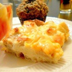 Christmas Morning Egg Casserole - Allrecipes.com Brunch Casseroles, Brunch Favorites, Breakfast Ham, Fridge Ideas, Shower Recipes, Christmas Breakfast Casserole, Rich Breakfast, Egg Bake, Holiday Morning