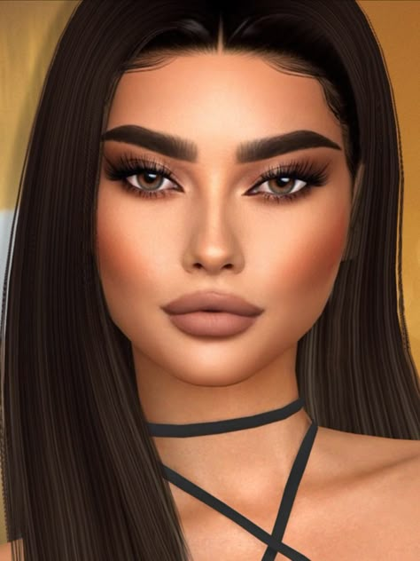 Sims Cc Highlight, Premade Sims Sims 4, Sims 4 Premade Sims, Premade Sims, Sims 4 Skin, Sims 4 Cc Makeup, Women Skin, Cc The Sims 4, Work Tips