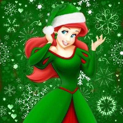 Disney Christmas Princesa Ariel Disney, Ariel Wallpaper, Luca Disney, Disney Merry Christmas, Loteria Cards, Get Ready For Christmas, Mermaid Wallpapers, Disney Wallpapers, Mermaid Christmas