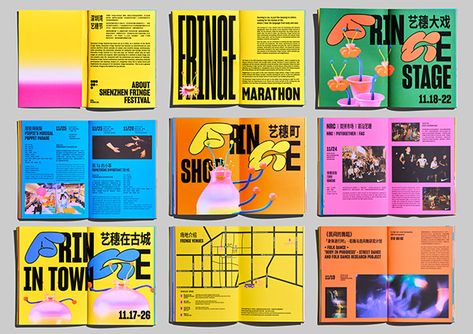 Editorial Design Magazine, 잡지 레이아웃, Zine Design, Fringe Festival, Festival 2023, Magazine Layout Design, Publication Design, Book Design Layout, Book Layout