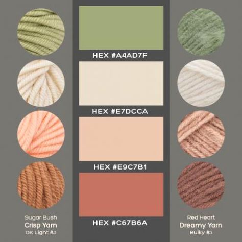 Color Combinations For Knitting, Earth Tone Color Palette Yarn, Boho Yarn Color Palette, Yarn Colors Palette, Beige Combination Colour Palettes, Crochet Blanket Color Palette, Yarn Color Pallets, Yarn Pallettes, I Love This Yarn Color Combinations