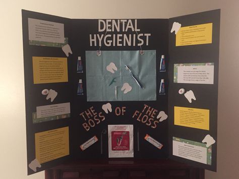 HOSA Board Dental Campaign, Trifold Board, Career Clusters, Presentation Ideas For School, Health Fair, Poster Project, Career Day, Presentation Ideas, Create A Board