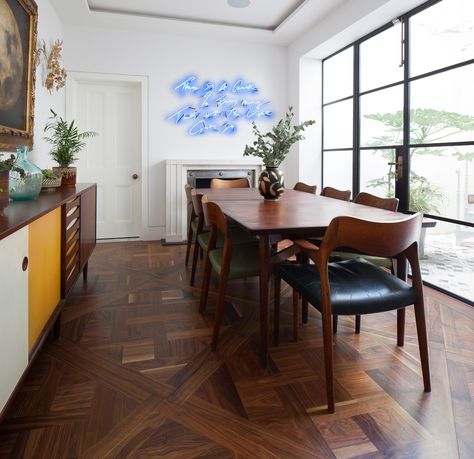 Engineered Parquet vs Solid Parquet Flooring. Which Is Better? - The Reclaimed Flooring Company Walnut Parquet, Reclaimed Parquet Flooring, Engineered Parquet Flooring, Under Floor Heating, London Residence, Reclaimed Flooring, Wood Parquet Flooring, Walnut Floors, Floor Heating