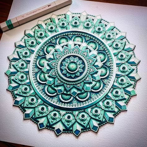 Baz Furnell, Mandela Patterns, Mandala Drawings, Dream Drawing, Procreate Drawing, Mandala Art Therapy, 3d Mandala, Design Mandala, Mandalas Painting