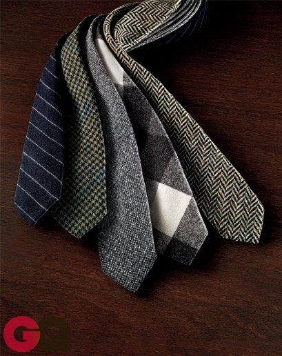 copilot style fashion 201309 rough neck wool ties gq magazine september 2013 fashion 02 Drafting Desks, Marcus Allen, Michael Bastian, Gitman Vintage, Men's Ties, Striped Shirts, Wear A Scarf, Wool Tie, How To Wear A Scarf