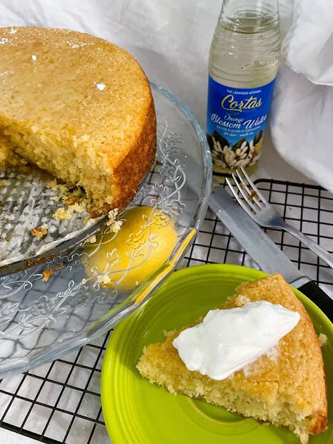 Orange Blossom Honey Cake #TheCakeSliceBakers Recipes With Orange Blossom Water, Hello 2023, Wine Cake, French Cake, Orange Blossom Honey, Orange Blossom Water, Warm Cake, Honey Cake, Flourless Chocolate