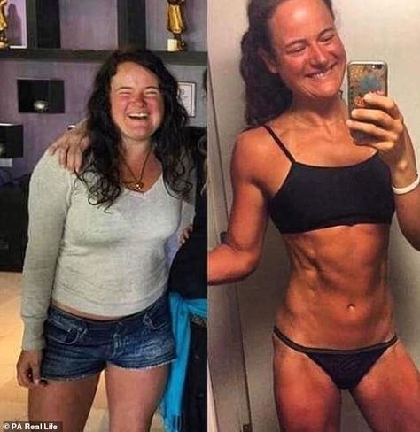 Alma-Jade Chanter, 25, had been a vegan since she was 13 years old after watching shocking videos by animal rights campaigners. Pictured left age 18 before eating meat again and right after taking up her carnivore diet Raw Diet Before And After, Carnivore Before And After Women, Vegan Diet Before And After, Plant Based Before And After, Animal Based Diet Before And After, Raw Vegan Before And After, Lion Diet Before And After, Kelly Hogan Carnivore, Human Being Diet