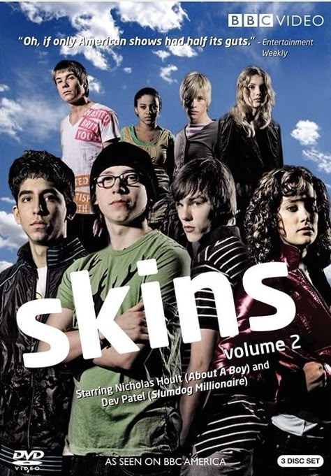 Skins Poster, Skins Cast, 2000s Posters, Skins Uk, Nicholas Hoult, Movie Poster Wall, Indie Movies, Blue Poster, Film Posters