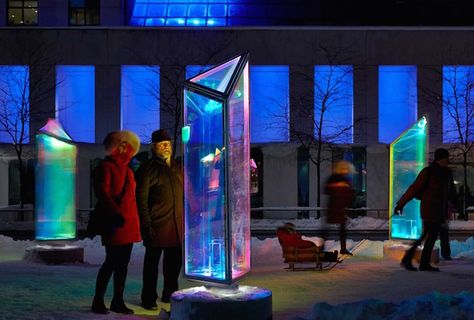 50 Prisms Emit Colorful Lights on the Streets of Montreal - My Modern Met 3m Window Film, Dichroic Film, Public Art Installation, Infinity Mirror, Interactive Installation, Of Montreal, Interior Design Magazine, Art Installation, Prisms