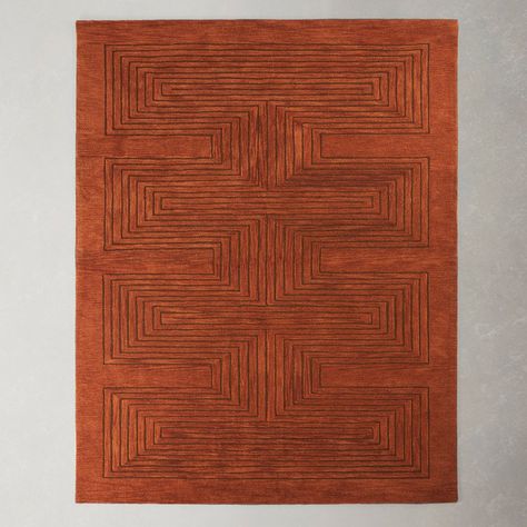 JR House • Instagram Solid Color Rug, Brown Area Rug, 8x10 Rugs, Brown Area Rugs, Orange Rugs, Brown Rug, Hand Tufted Rugs, Tufted Rug, Geometric Rug