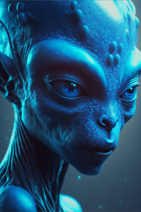 Eiffel 65, Anime Alien, Trippy Alien, Blue Alien, Alien Life Forms, Alien Artwork, Grey Alien, Space Ship Concept Art, Alien Aesthetic