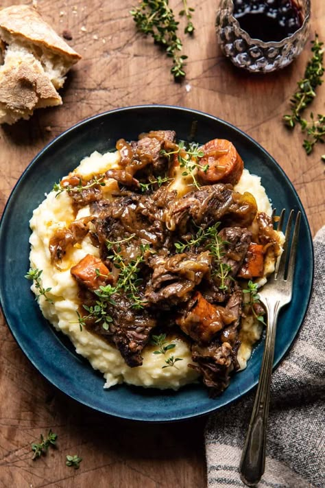 Magical Cupcakes, Braised Short Rib Pasta, Beef Bourguignon Recipe, Short Ribs Slow Cooker, Half Baked Harvest Recipes, Slow Cooker Ribs, Slow Cooker Apples, Slow Cooker Pasta, One Pot Dinners