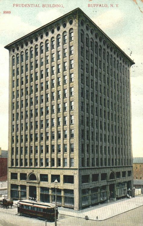 Guaranty Building, Louis Sullivan, Francis Picabia, Antonio Gaudí, Building Sketch, Japanese Travel, Building Drawing, Steel Frame Construction, Chicago Architecture