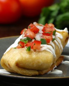 These Creamy Chicken Chimichangas Will Make You Do A Happy Dance Chicken Chimichanga Recipe, Chicken Chimichanga, Chicken Chimichangas, Chimichanga Recipe, Parmesan Cream Sauce, Low Carb Vegetarian Recipes, Mexican Chicken, Cream Cheese Recipes, Bacon Recipes